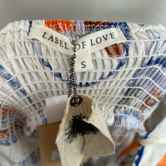 NWT Label Of Love Linen Blend La Dolce Vita Italian Postcard Dress Size Small - Picture 2 of 8